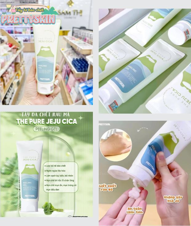Các bước sử dụng Tẩy Da Chết Pretty Skin để làm sạch sâu