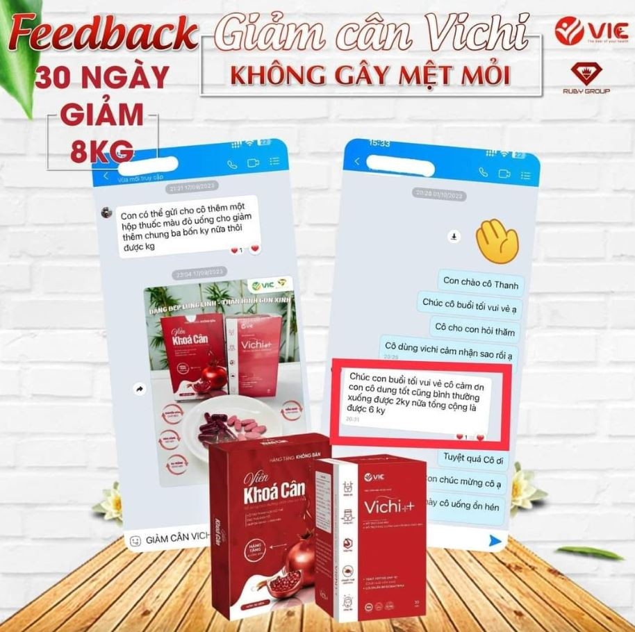 Đánh giá Giảm Cân Vichi hiệu quả không mệt mỏi
