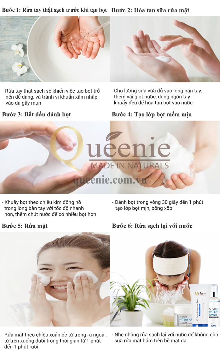 Hướng dẫn sử dụng sữa rửa mặt hiệu quả cho da dầu