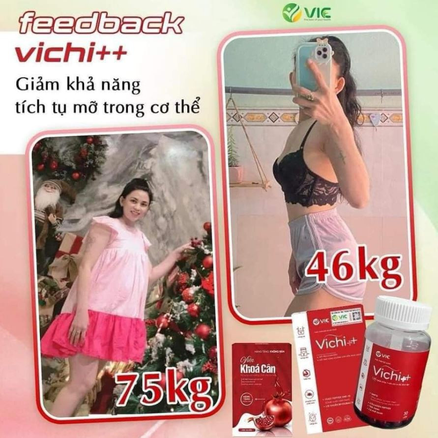 Kết quả sử dụng viên uống giảm cân Vichi