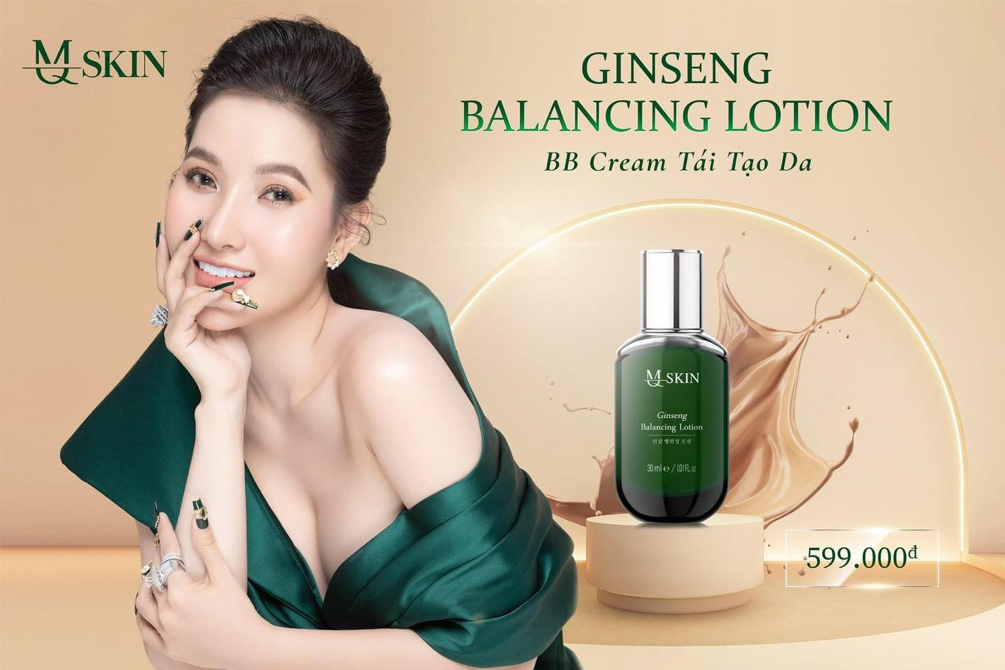 Làn da được tái tạo trở nên căng bóng và mịn màng