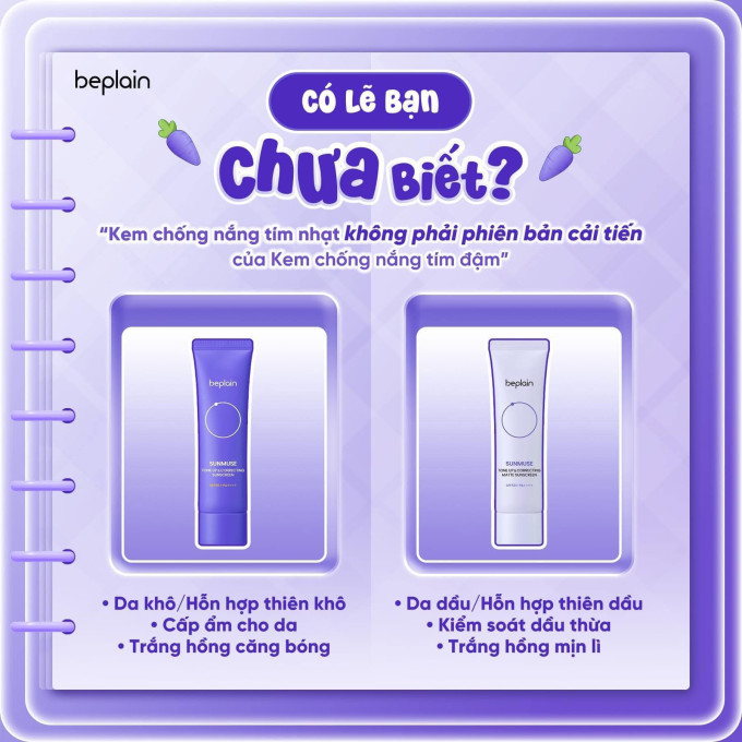 Mô tả cơ chế chống nắng vật lý lai hóa học của Beplain