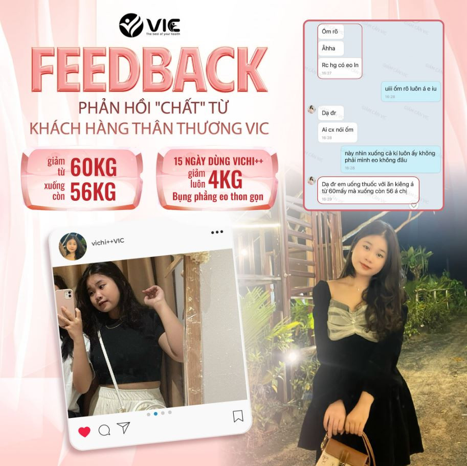 Phản hồi tích cực về Giảm Cân Vichi từ người dùng