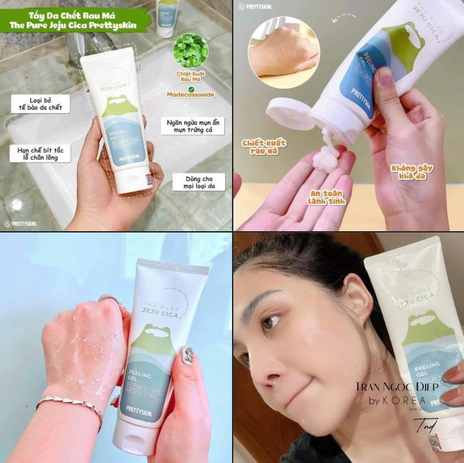 Phân tích hiệu quả và đánh giá Tẩy Da Chết Pretty Skin Jeju Cica Peeling Gel