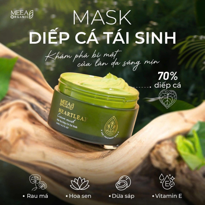 Tìm hiểu Mặt nạ diếp cá Meea Organic có tốt không cho da mụn