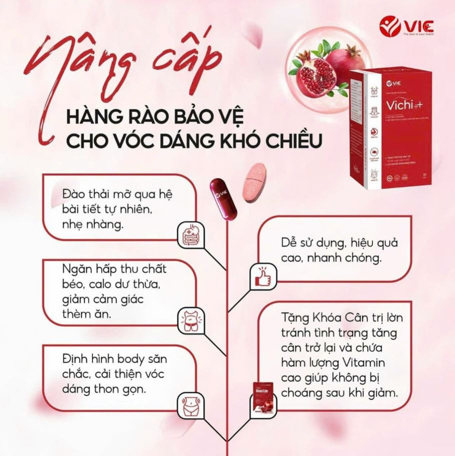 Viên uống Giảm Cân Vichi cho cơ địa khó giảm cân