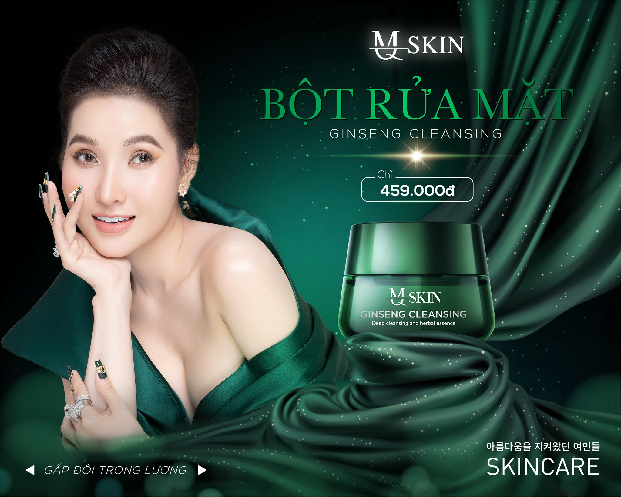 Hướng dẫn sử dụng bột rửa mặt nhân sâm để có làn da sạch khỏe