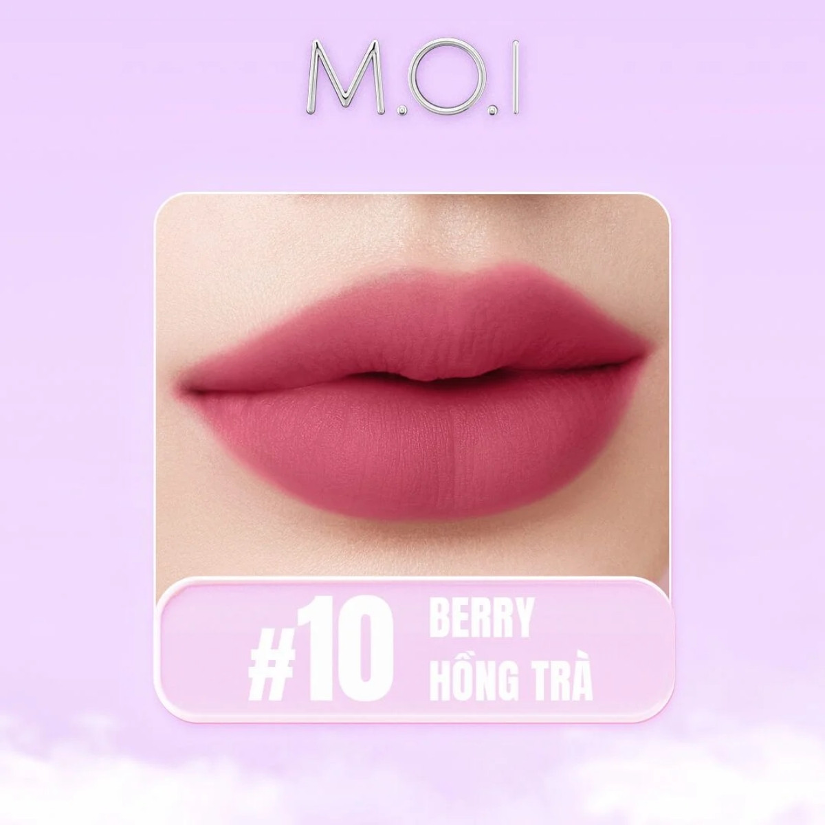 Màu son Berry hồng trà trên môi