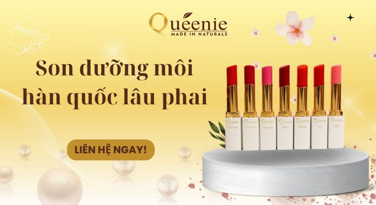 Son dưỡng môi Queenie Skin giúp môi hồng hào và căng mọng